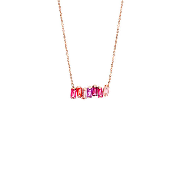 Amalfi Pink Mix Bar Pendant - 1